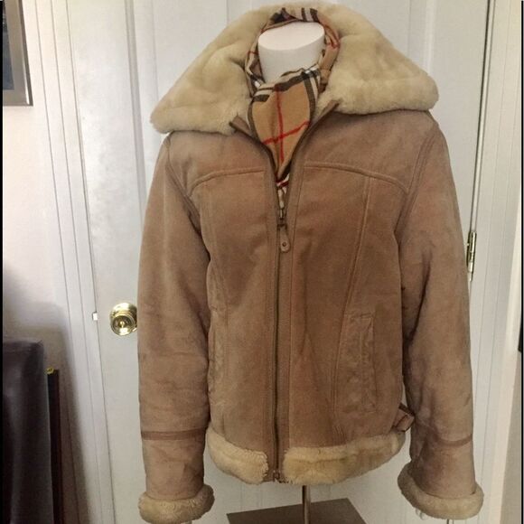 Warm leather jacket by Steve Madden size large - Picture 1 of 5